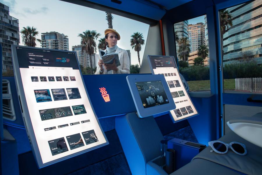 Интерьер Rinspeed MetroSnap 2020 года  (фото 12 из 24)